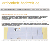 Tablet Screenshot of kirchenheft-hochzeit.de